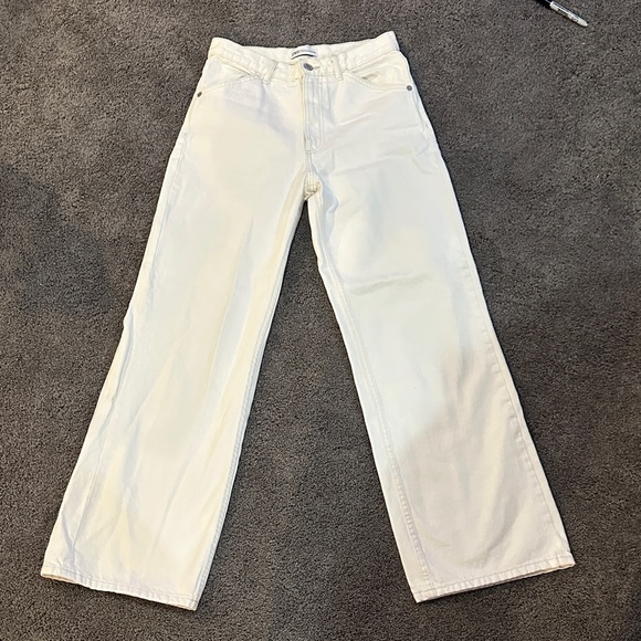 Zara Denim - White Wide-Leg Jeans